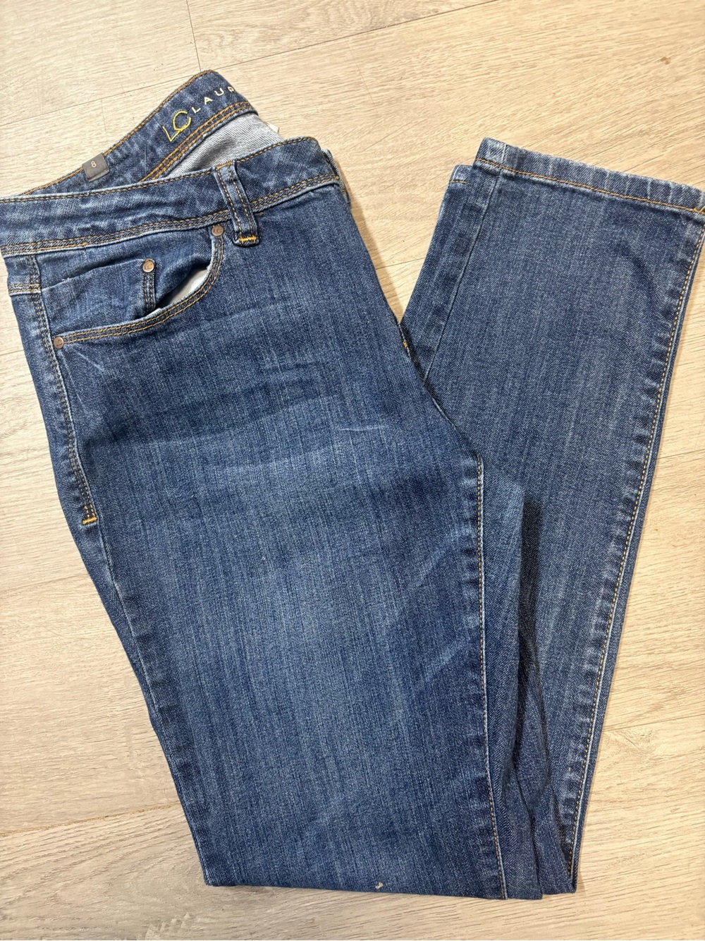 LC Lauren Conrad Straight Leg Jeans - Blue Wash